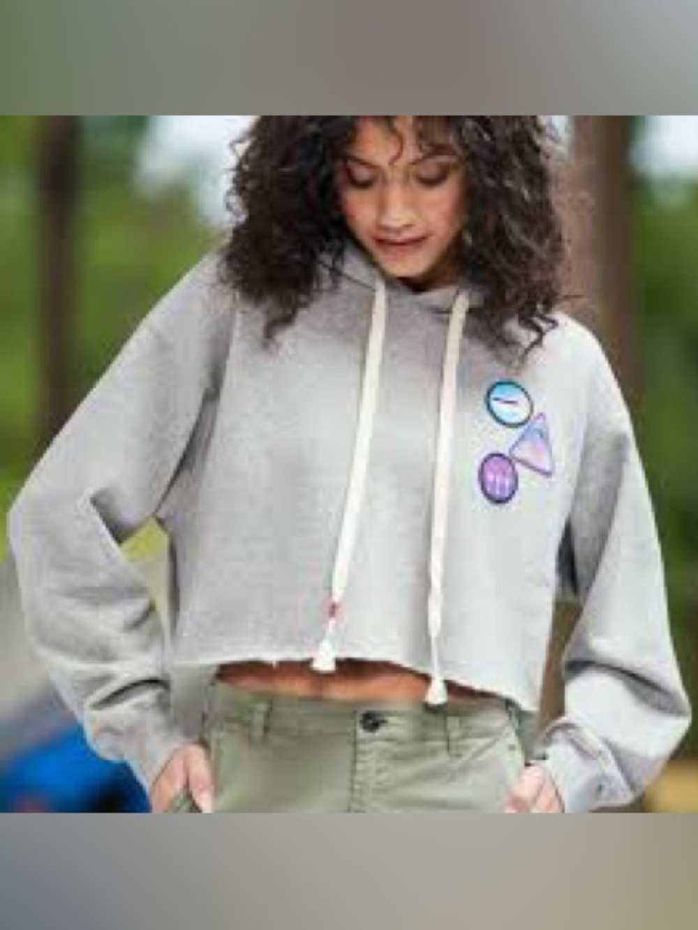 Wildfox Merit Badges Harley Cropped Hoodie